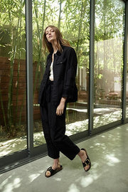 DOJO WORKWEAR JACKET, BLACK - SAMPLE - Burning Torch Online Boutique