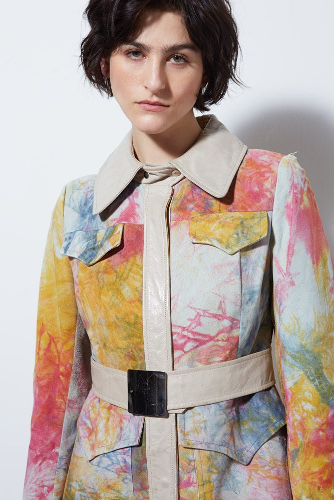 VT160 VINTAGE 70'S TIE DYE SUEDE COAT – Burning Torch Online Boutique