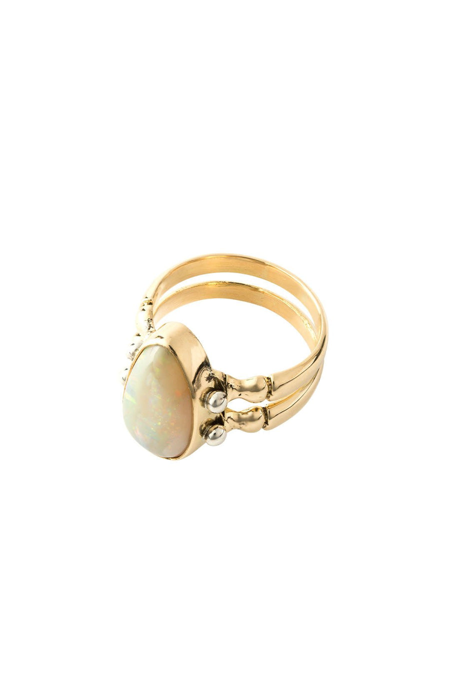 TRIAD RING 18KT GOLD OPAL - Burning Torch Online Boutique
