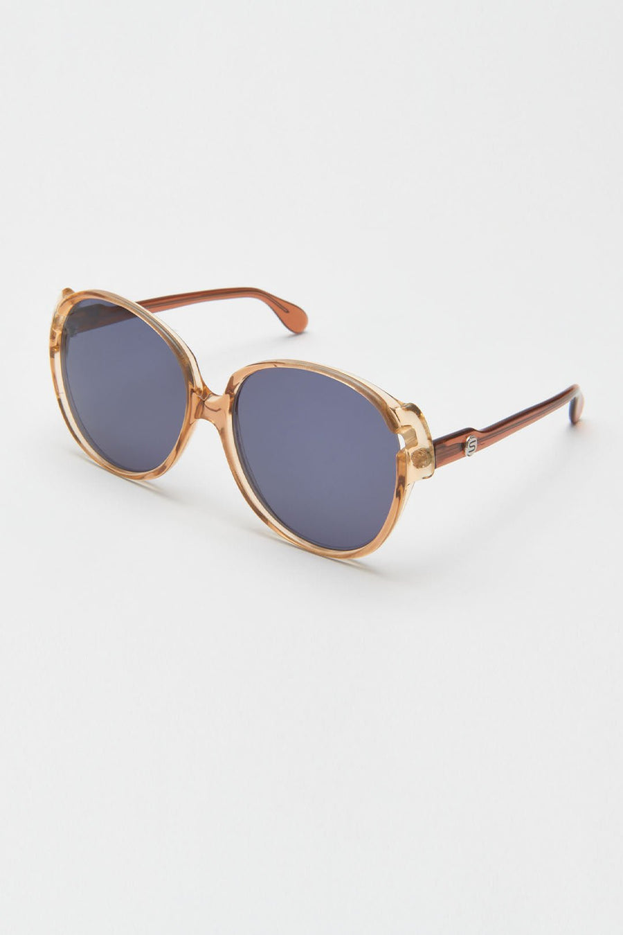 VINTAGE SILHOUETTE OVERSIZED SUNGLASSES, BROWN - Burning Torch Online Boutique