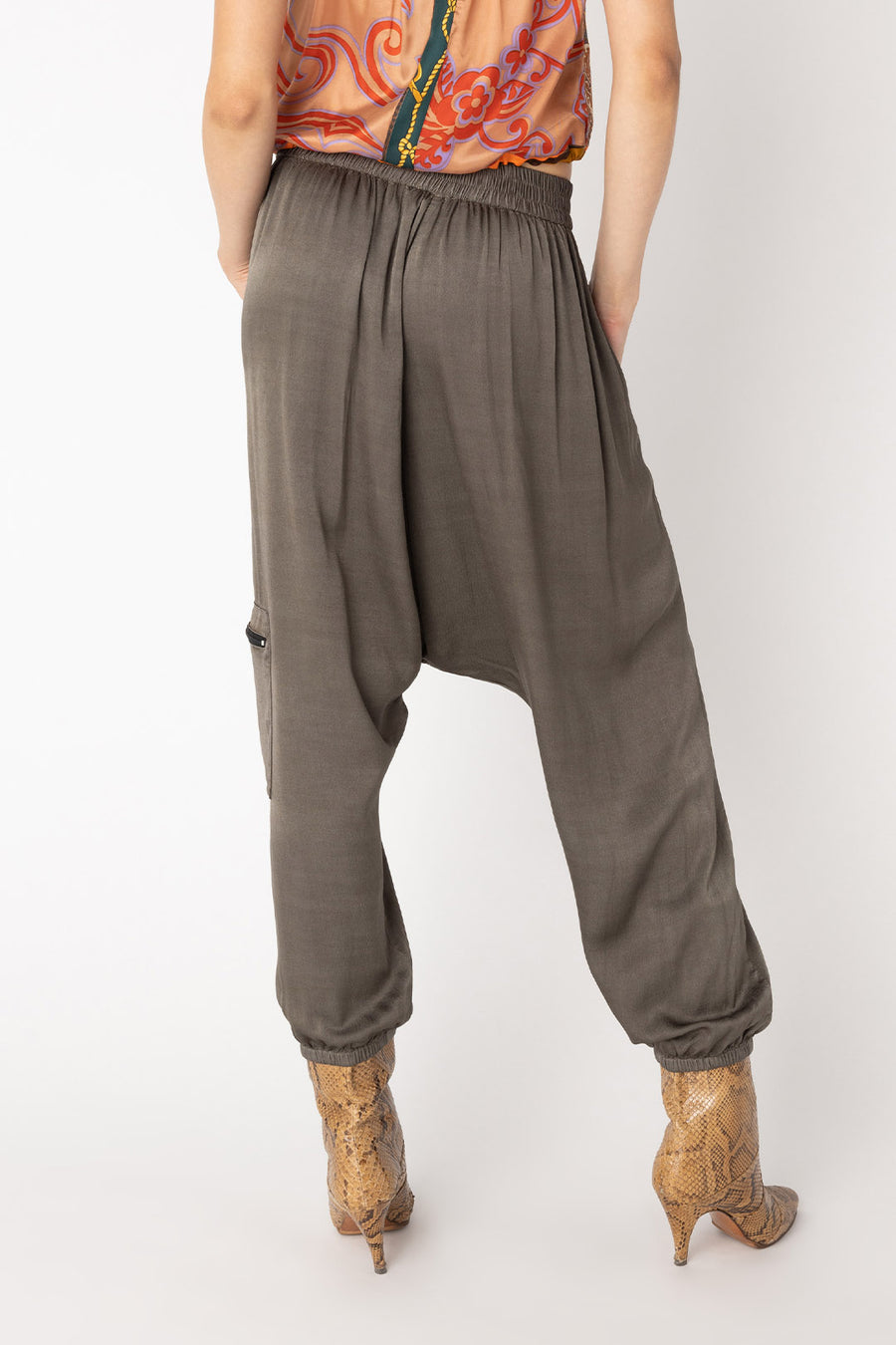 HANOVER DROP CROTCH PANT, ARMY