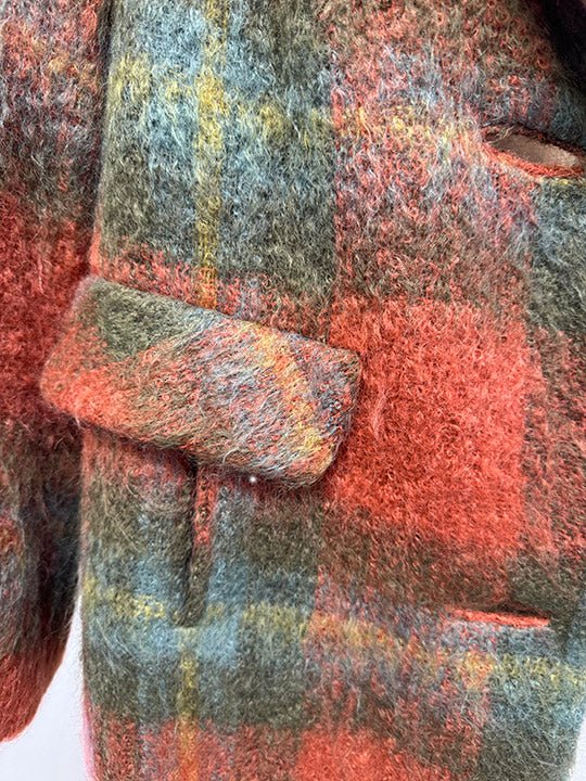 60's MOHAIR BOXY CAR COAT - Burning Torch Online Boutique