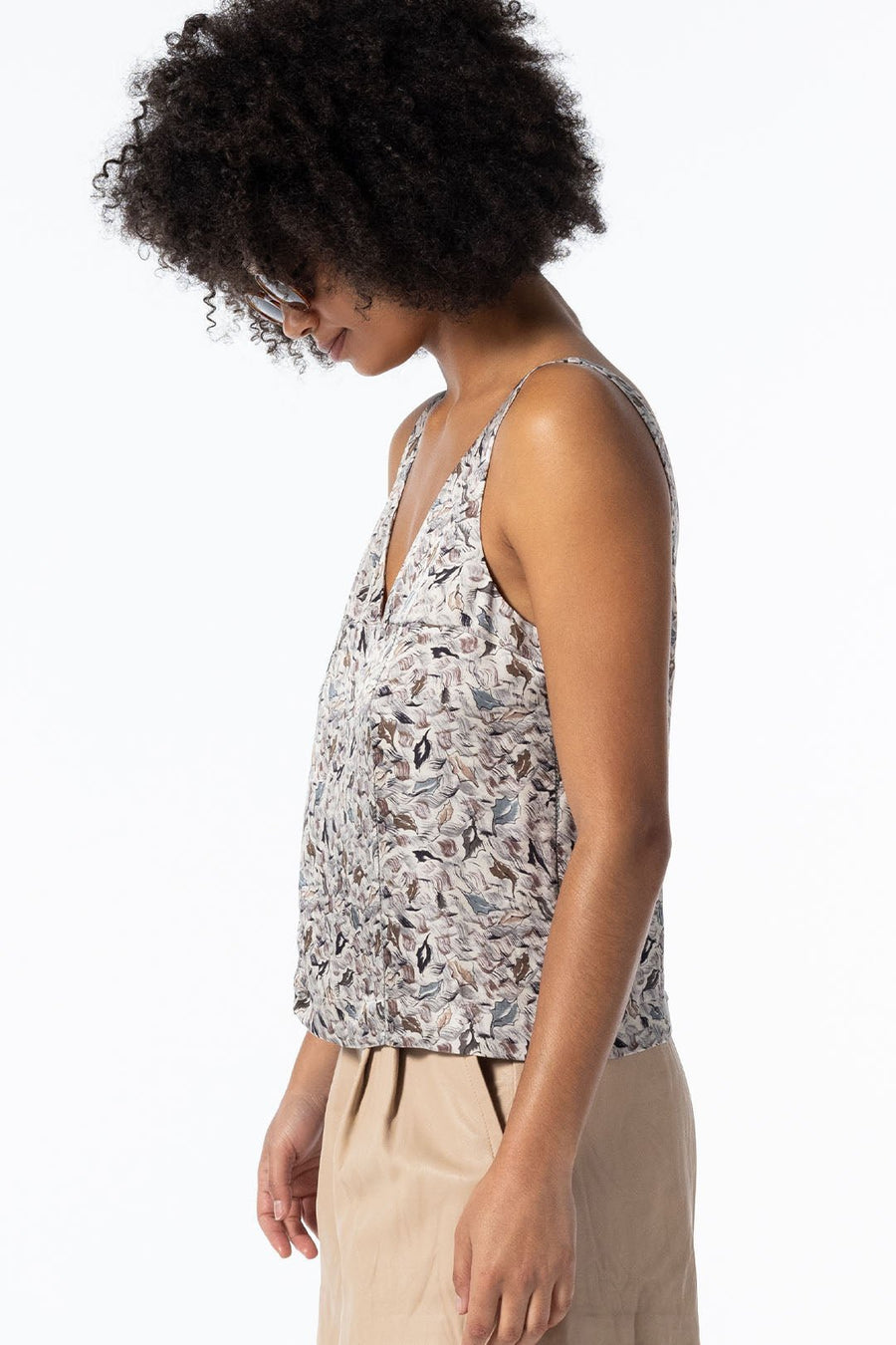 BITSI V NECK TANK, MULTI - SAMPLE 72087 - Burning Torch Online Boutique