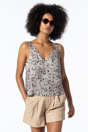 BITSI V NECK TANK, MULTI - SAMPLE 72087 - Burning Torch Online Boutique