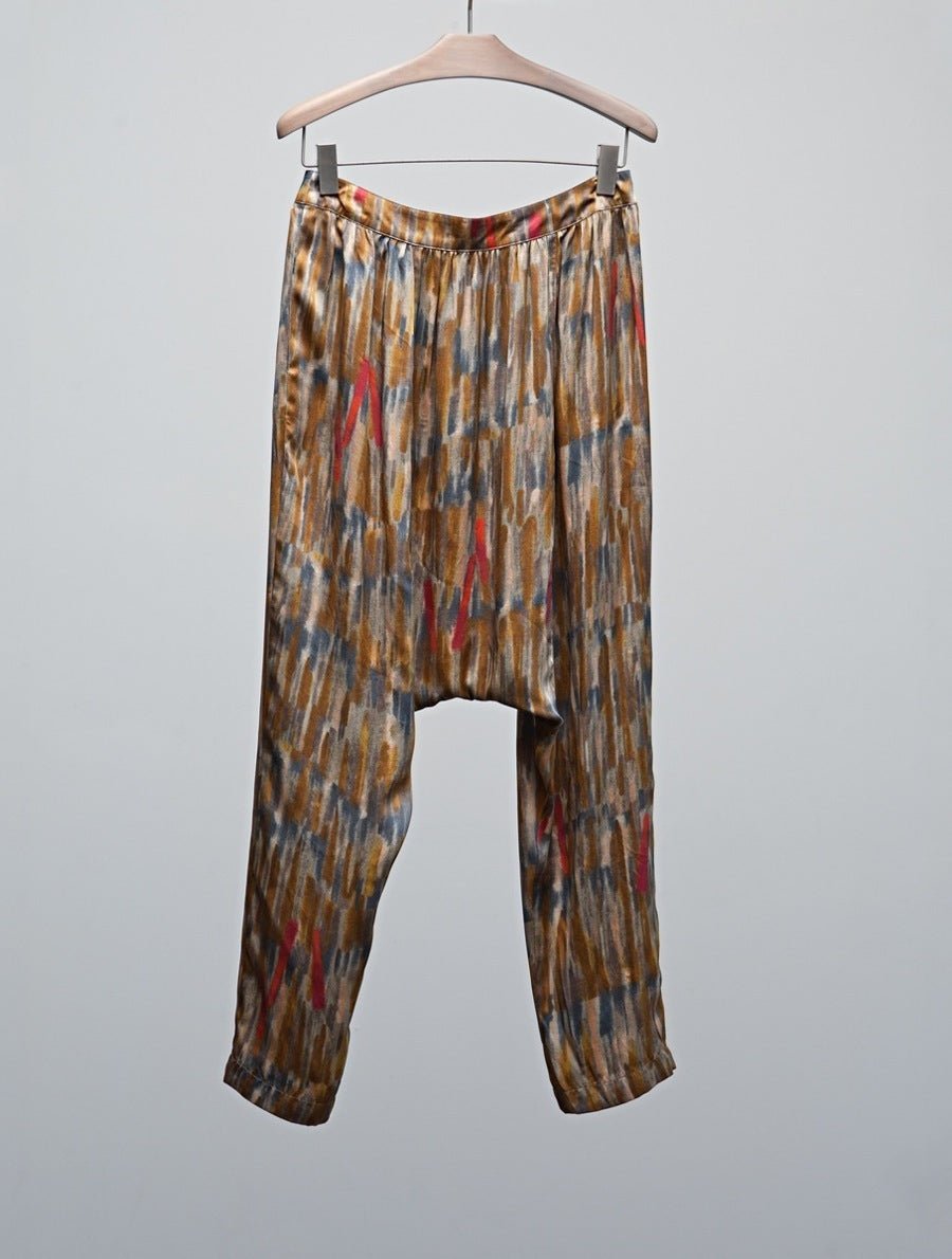 CHIASMA DROP CROTCH PANTS, SAMPLE, MULTI - Burning Torch Online Boutique