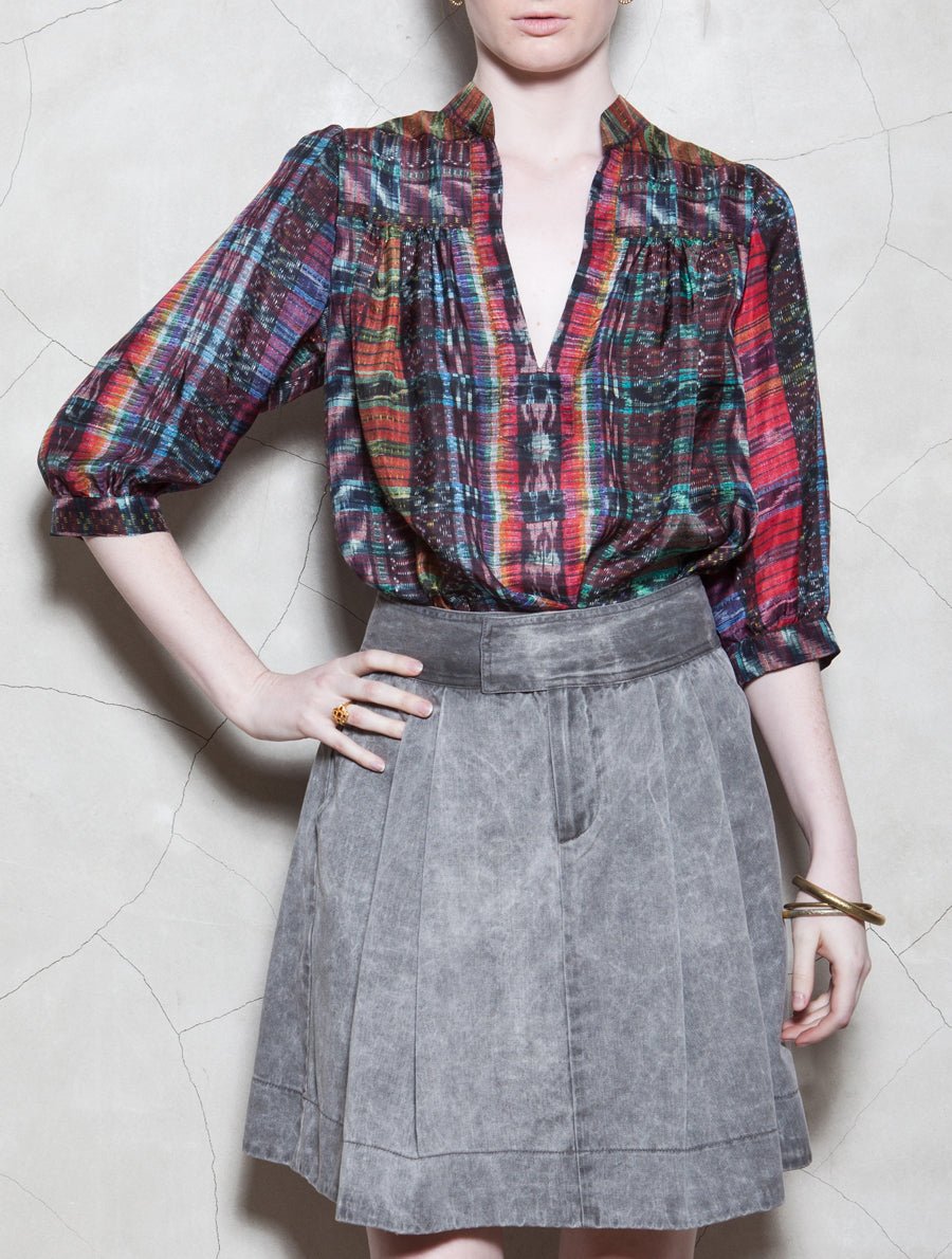 DRAGONFLY BLOUSE, MULTI, SAMPLE - Burning Torch Online Boutique