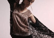 DREAM CATCHER LEATHER CARDIGAN, MARBLE - SAMPLE - Burning Torch Online Boutique