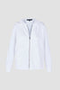 FLEECE HOODIE ZIP JKT, WHITE - Burning Torch Online Boutique