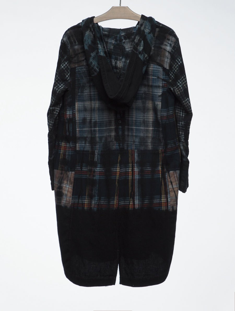 KETCHIKAN UPCYCLED COTTON PONCHO , MULTI, SAMPLE - Burning Torch Online Boutique