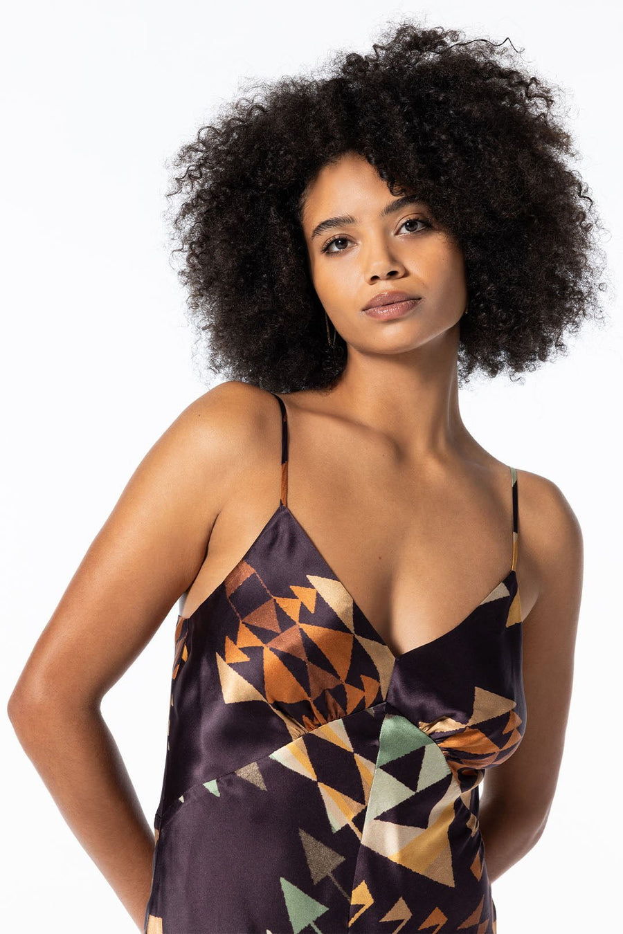 LABYRINTH BIAS MAXI DRESS SAMPLE 30580, MULTI - Burning Torch Online Boutique