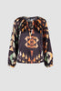LABYRINTH LONG SLEEVE BLOUSE SAMPLE 72082, MULTI - Burning Torch Online Boutique