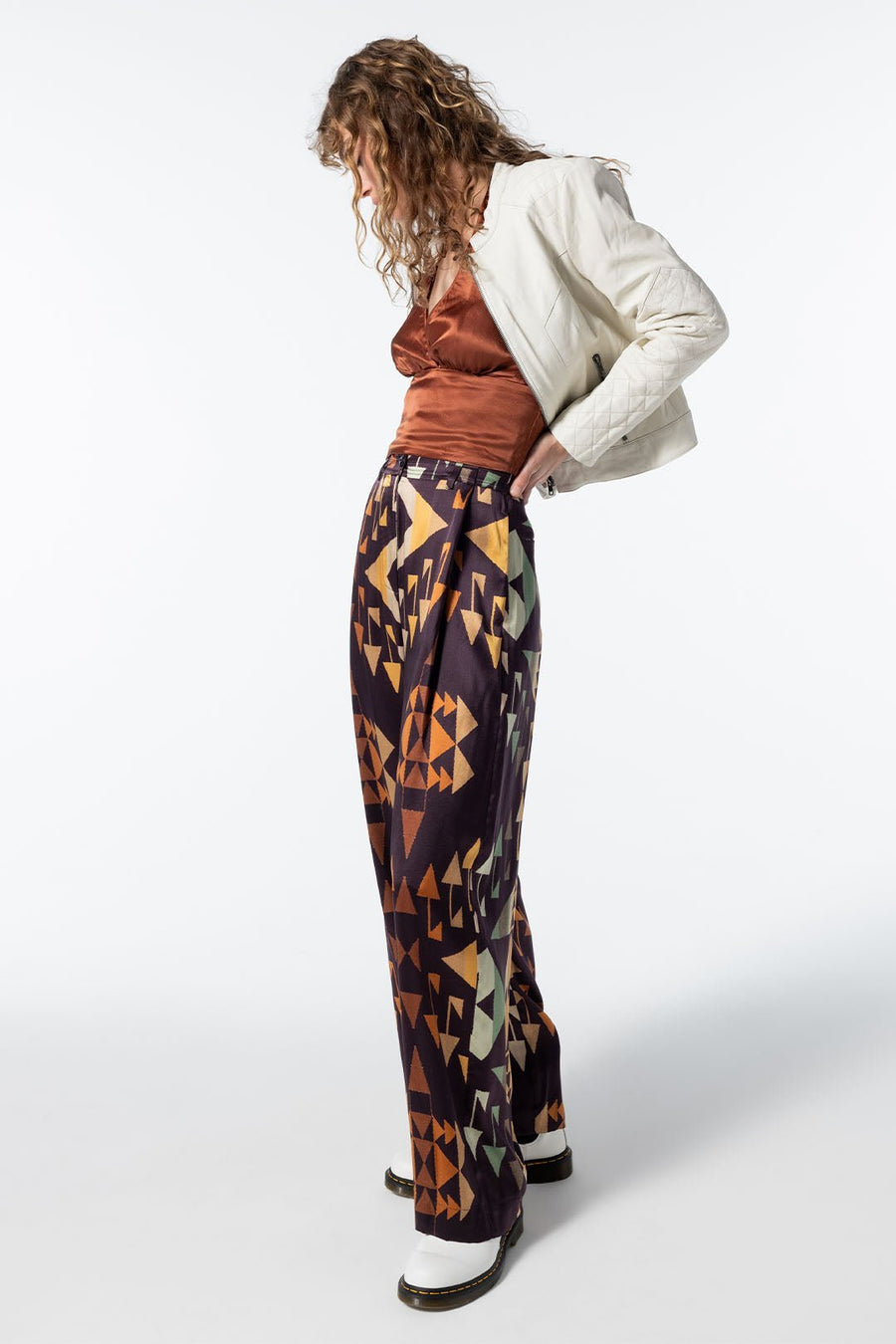 LABYRINTH WIDE LEG PANT SAMPLE 10384, MULTI - Burning Torch Online Boutique
