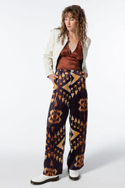 LABYRINTH WIDE LEG PANT SAMPLE 10384, MULTI - Burning Torch Online Boutique
