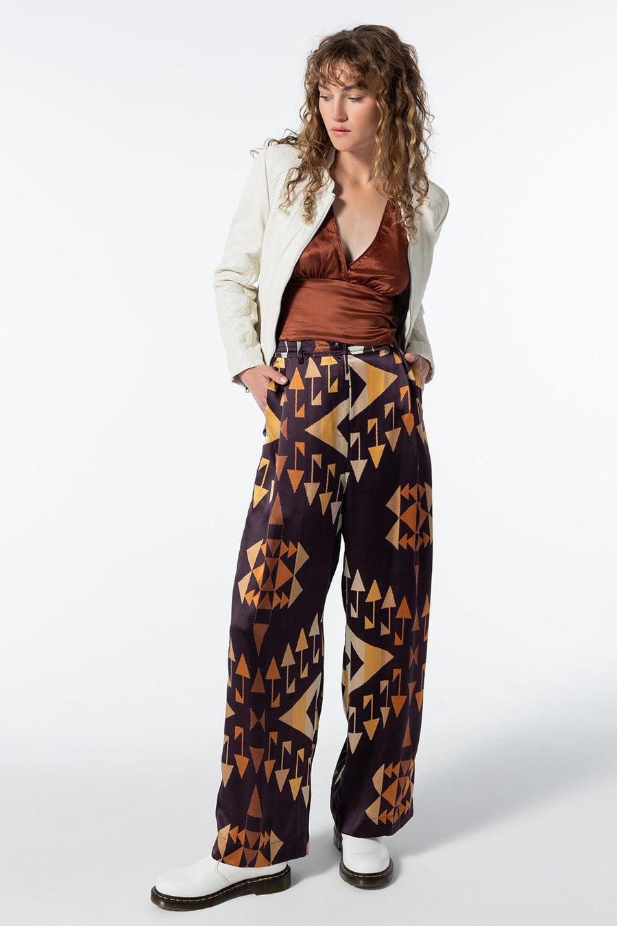 LABYRINTH WIDE LEG PANT SAMPLE 10384, MULTI - Burning Torch Online Boutique