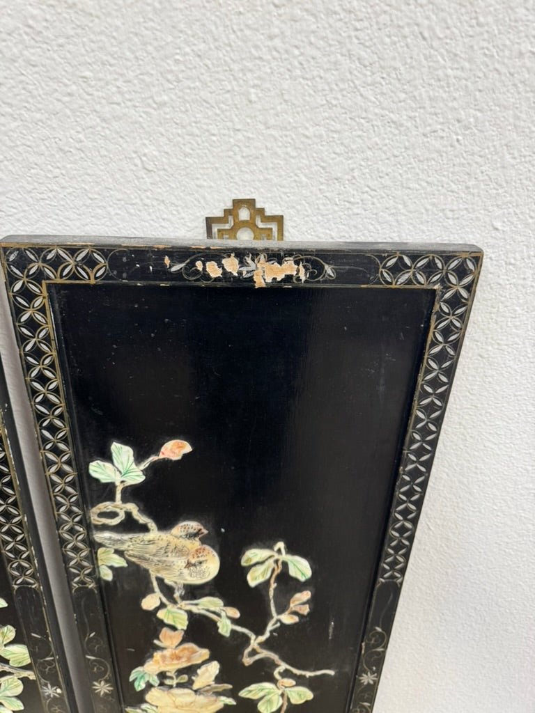 TAB1 PAIR JAPANESE 1950'S WALL SCREENS - Burning Torch Online Boutique