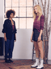TOKI STRIPED LONG SLEEVE TOP - SAMPLE - MULBERRY - Burning Torch Online Boutique