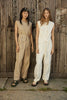 UTILITY SLEEVELESS JUMPSUIT, PAPYRUS, SAMPLE - Burning Torch Online Boutique