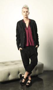 Wabi - Sabi Drop Crotch Upcycled Levi - Burning Torch Online Boutique