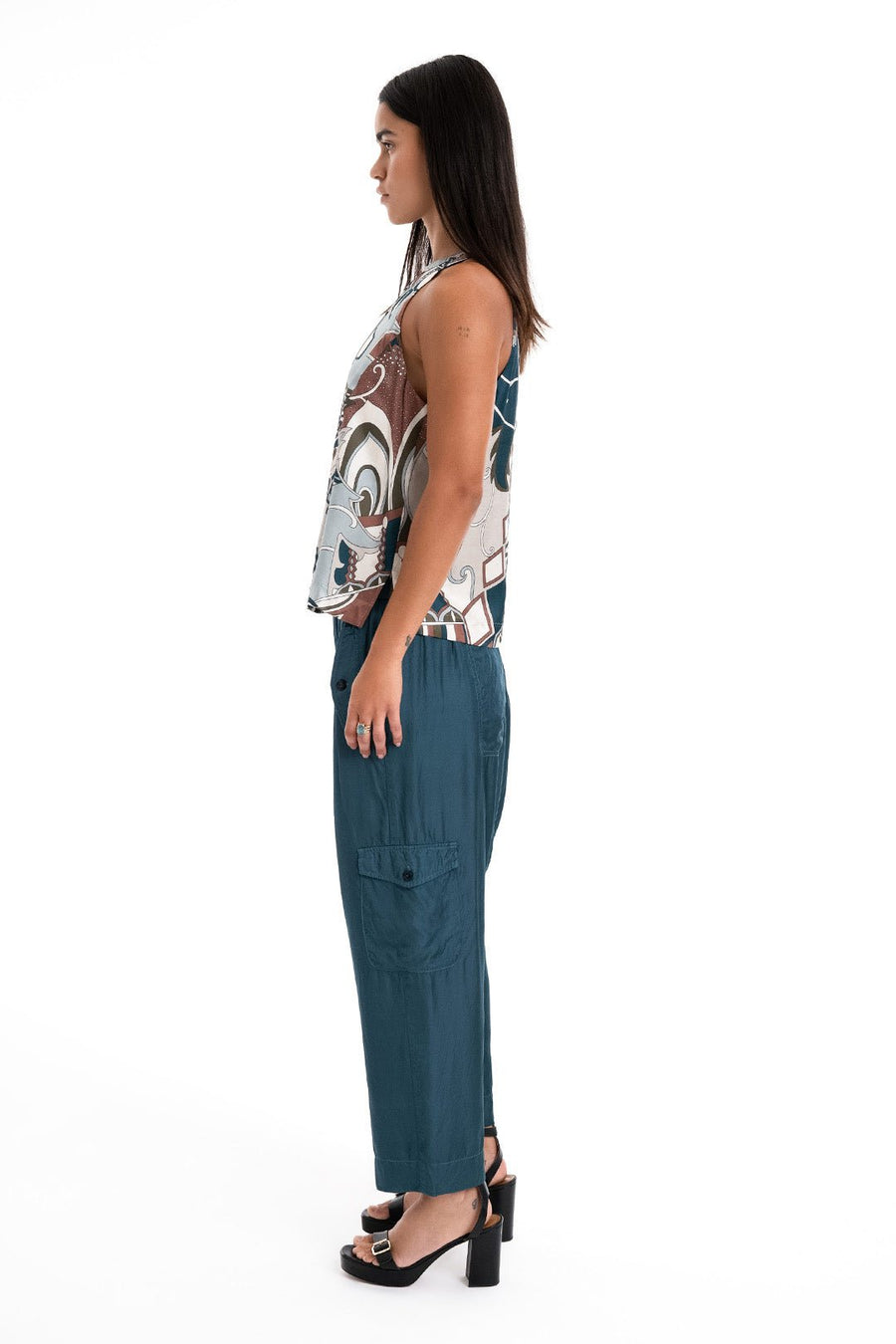 WHITNEY DROP CROTCH PANT, MARINE - Burning Torch Online Boutique
