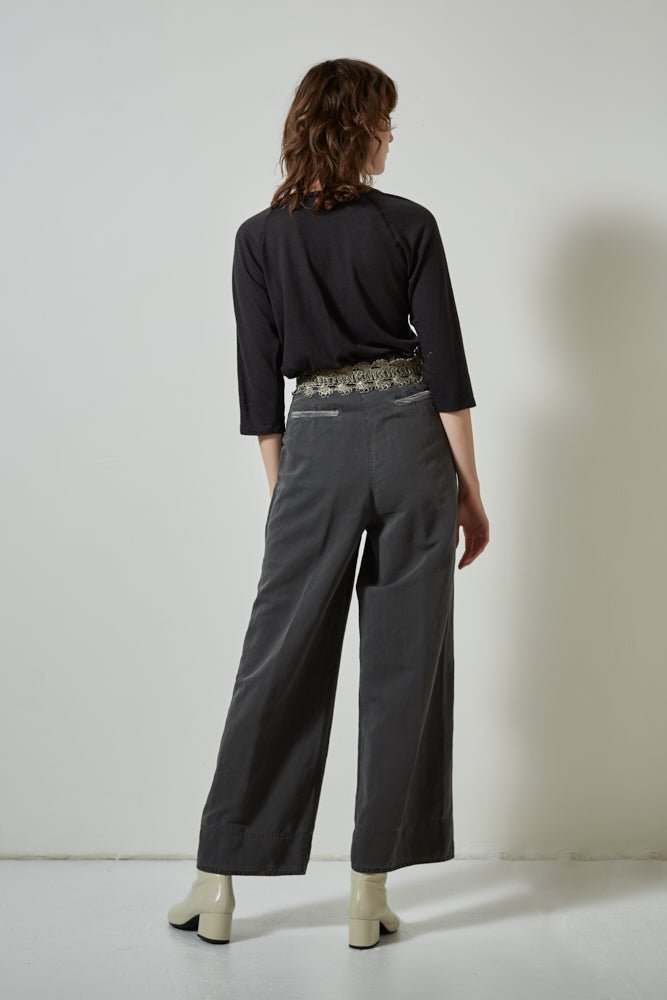 10224 Explorer Linen Blend Paper Bag Pants Iron - SAMPLE 10224 - Burning Torch Online Boutique