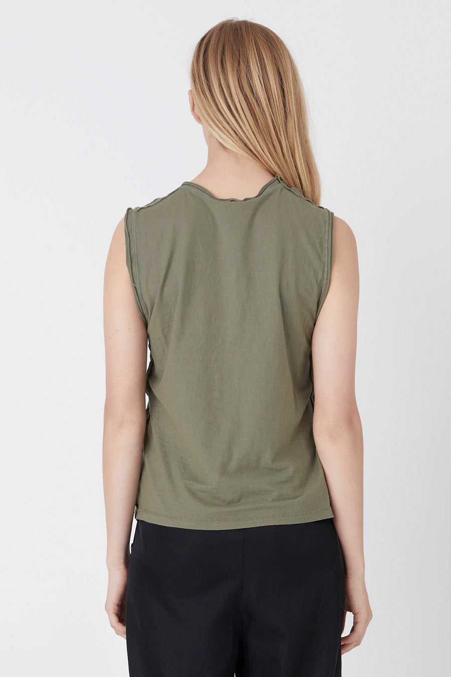 P.C.H. SLEEVELESS TEE, ARMY