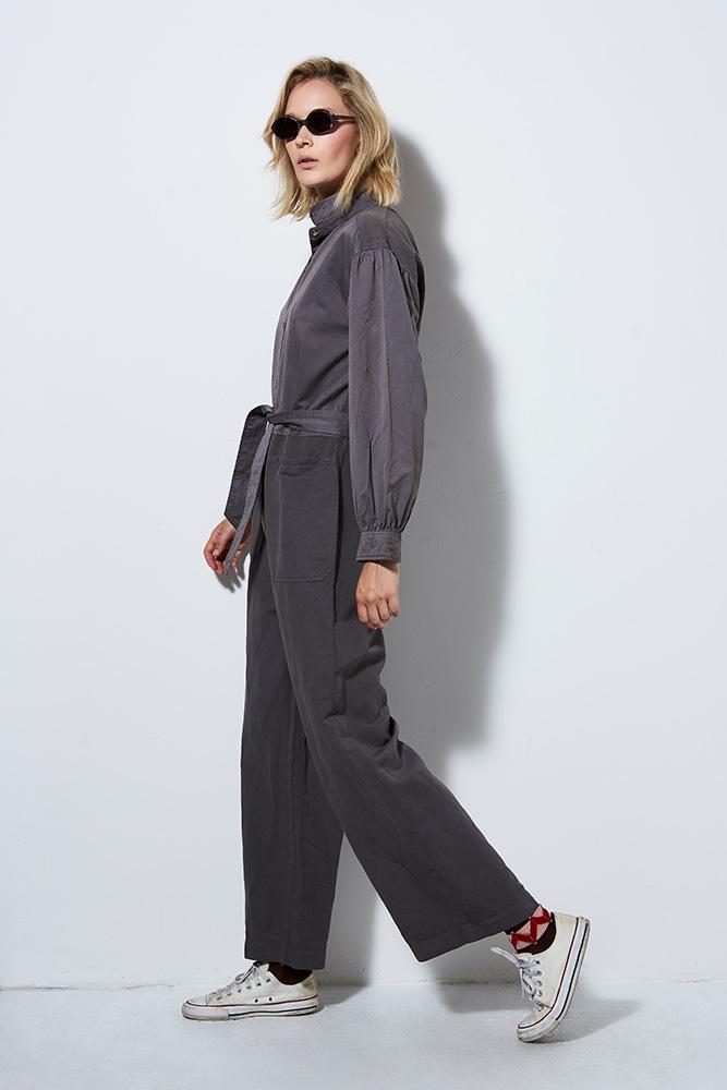 AGRAS JUMPSUIT, CEMENT - SAMPLE 10251 - Burning Torch Online Boutique