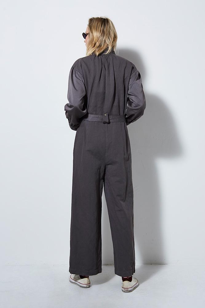 AGRAS JUMPSUIT, CEMENT - SAMPLE 10251 - Burning Torch Online Boutique