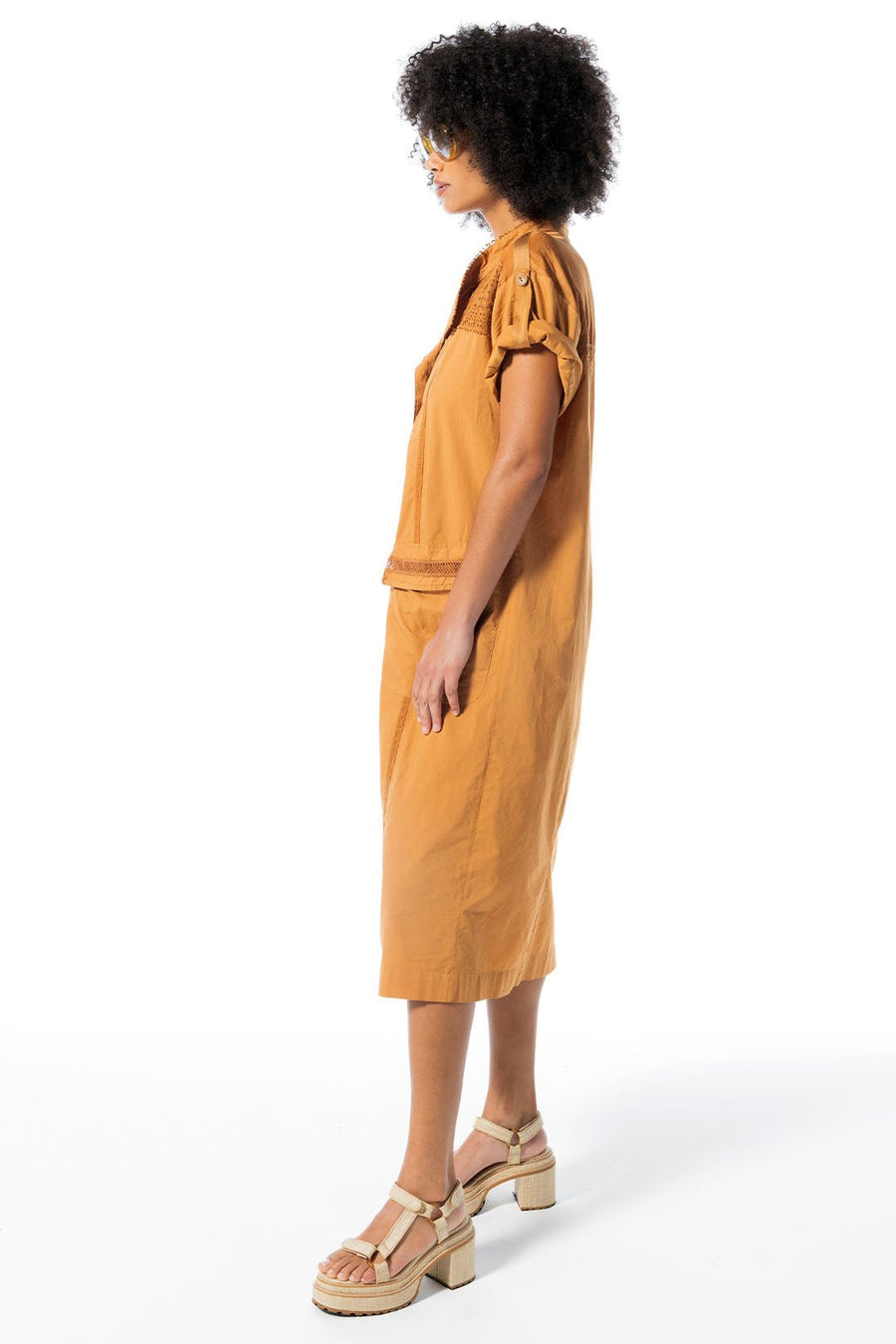 ALEXANDRIA MILITARY CAFTAN, AMBER - Burning Torch Online Boutique