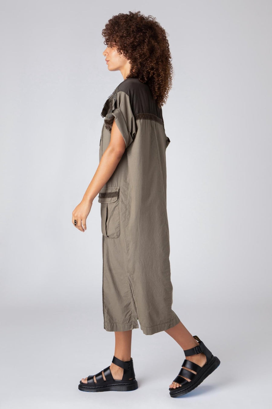 ALEXANDRIA UTILITARIAN DRESS, FATIGUE - Burning Torch Online Boutique