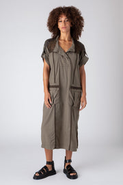 ALEXANDRIA UTILITARIAN DRESS, FATIGUE - Burning Torch Online Boutique