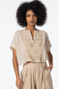 ATHENA POPOVER TOP, SAND - Burning Torch Online Boutique