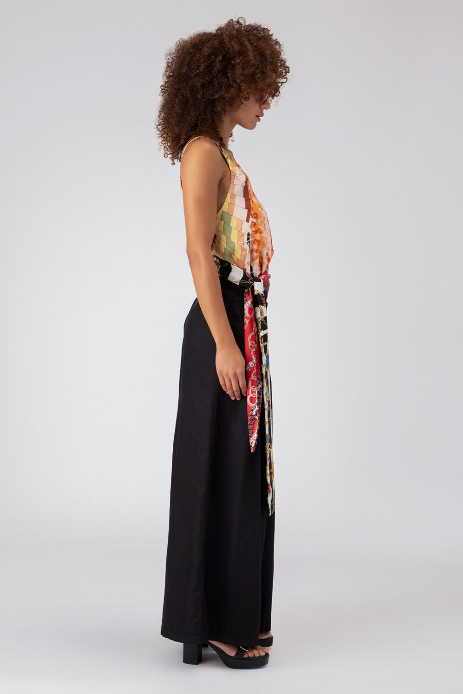BRYCE WIDE LEG PLEATED PANT, BLACK - Burning Torch Online Boutique