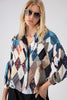 CALDER BUTTON DOWN TOP, MULTI - Burning Torch Online Boutique