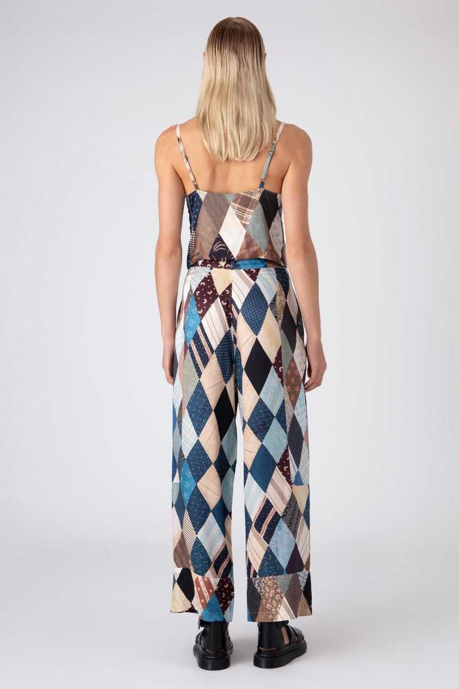 CALDER WIDE LEG TROUSER, MULTI - SAMPLE 10364 - Burning Torch Online Boutique