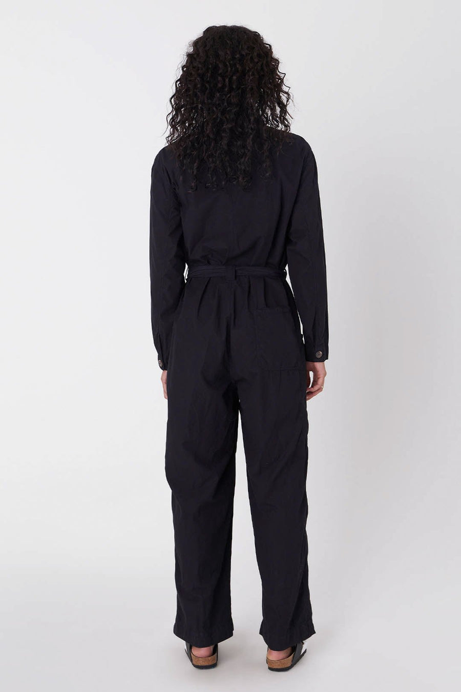 CAPSULE LONG SLEEVE JUMPSUIT, VINTAGE BLACK - Burning Torch Online Boutique