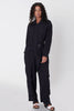 CAPSULE LONG SLEEVE JUMPSUIT, VINTAGE BLACK - Burning Torch Online Boutique