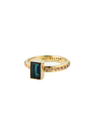 CASSIA 18KT GOLD TOURMALINE PEACOCK - Burning Torch Online Boutique