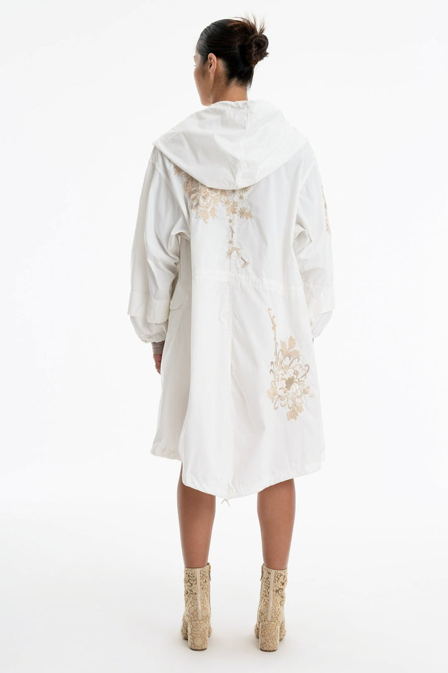 CATALINA EMBROIDERED COAT, WHITE - Burning Torch Online Boutique