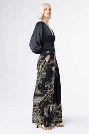 CHAMBERLAIN WIDE LEG PANTS, BLACK - SAMPLE 10343 - Burning Torch Online Boutique