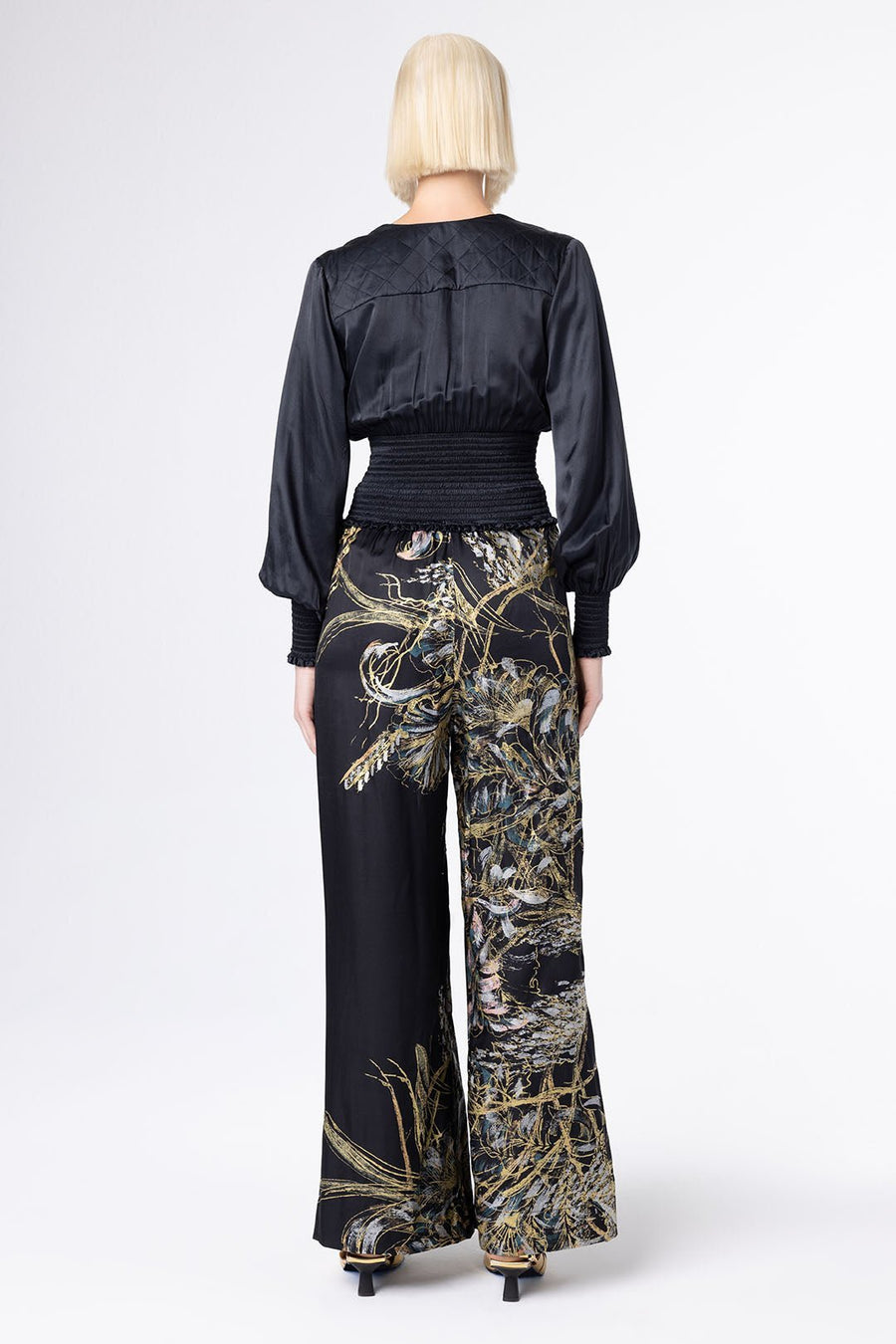 CHAMBERLAIN WIDE LEG PANTS, BLACK - SAMPLE 10343 - Burning Torch Online Boutique