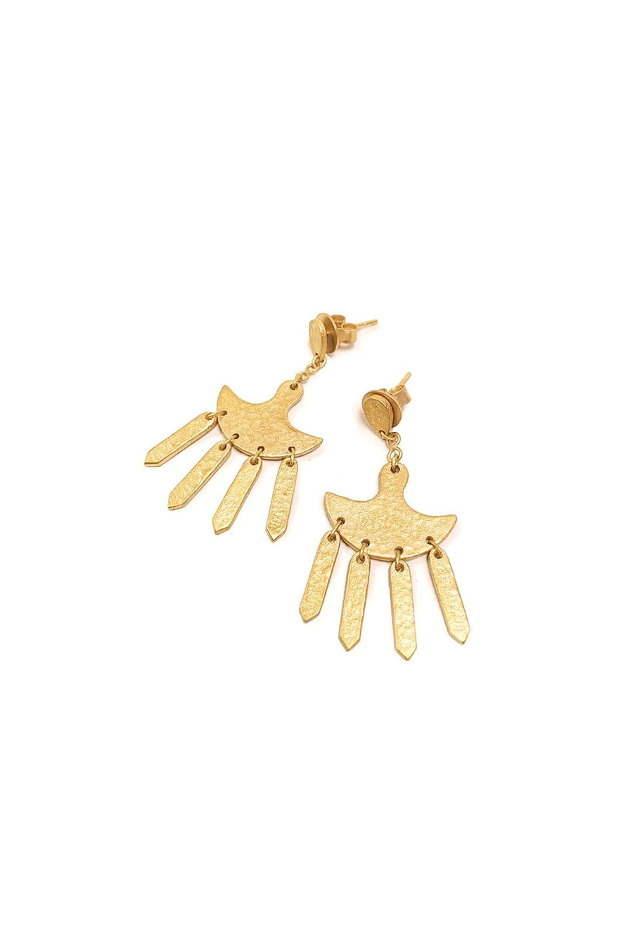 CLEOPATRA GOLD FRINGE DROP EARRINGS - Burning Torch Online Boutique