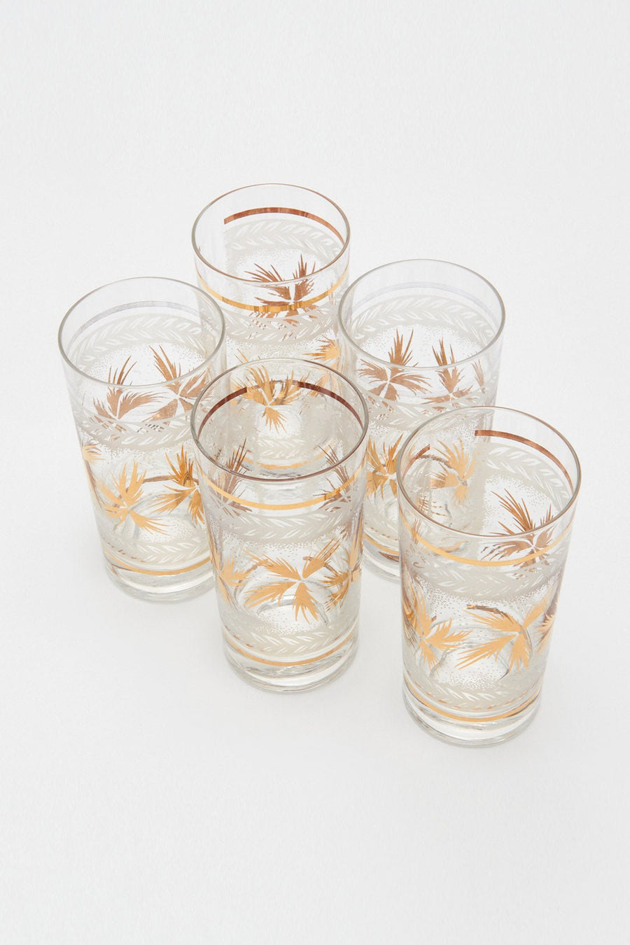 CULVER GLASS MID CENTURY - SET OF 5 - Burning Torch Online Boutique