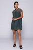 DAPHNE SHORT SLEEVE DRESS, PETROL - Burning Torch Online Boutique