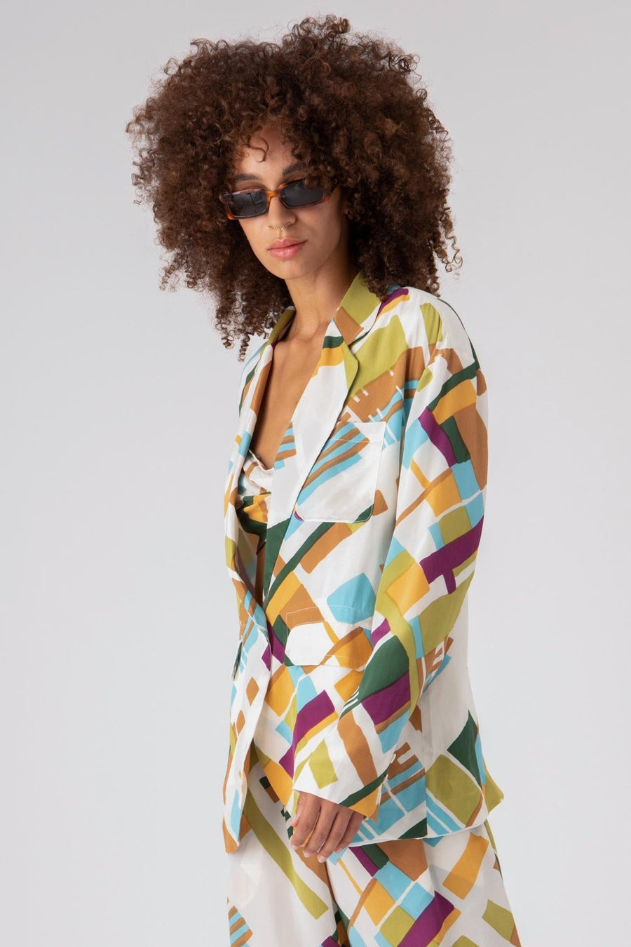 DELANEY OVERSIZED BLAZER, MULTI - Burning Torch Online Boutique
