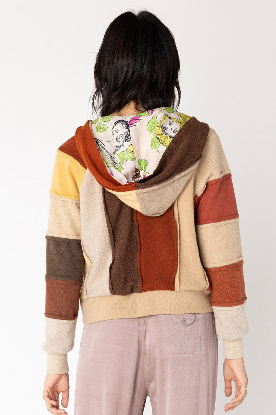 DREAMSCAPE UPCYCLED CASHMERE HOODIE, AUTUMN - Burning Torch Online Boutique