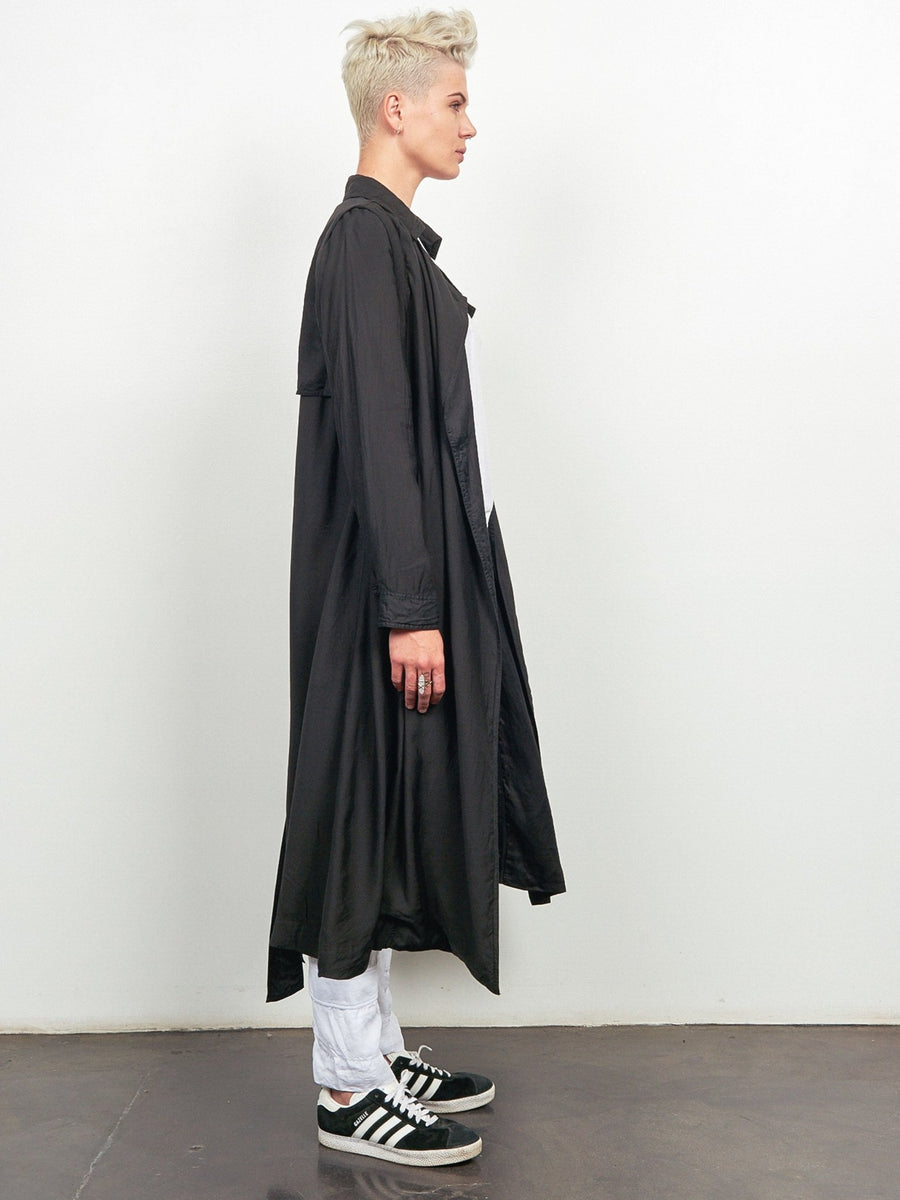 Elements Trench Coat Black. Sample - Burning Torch Online Boutique