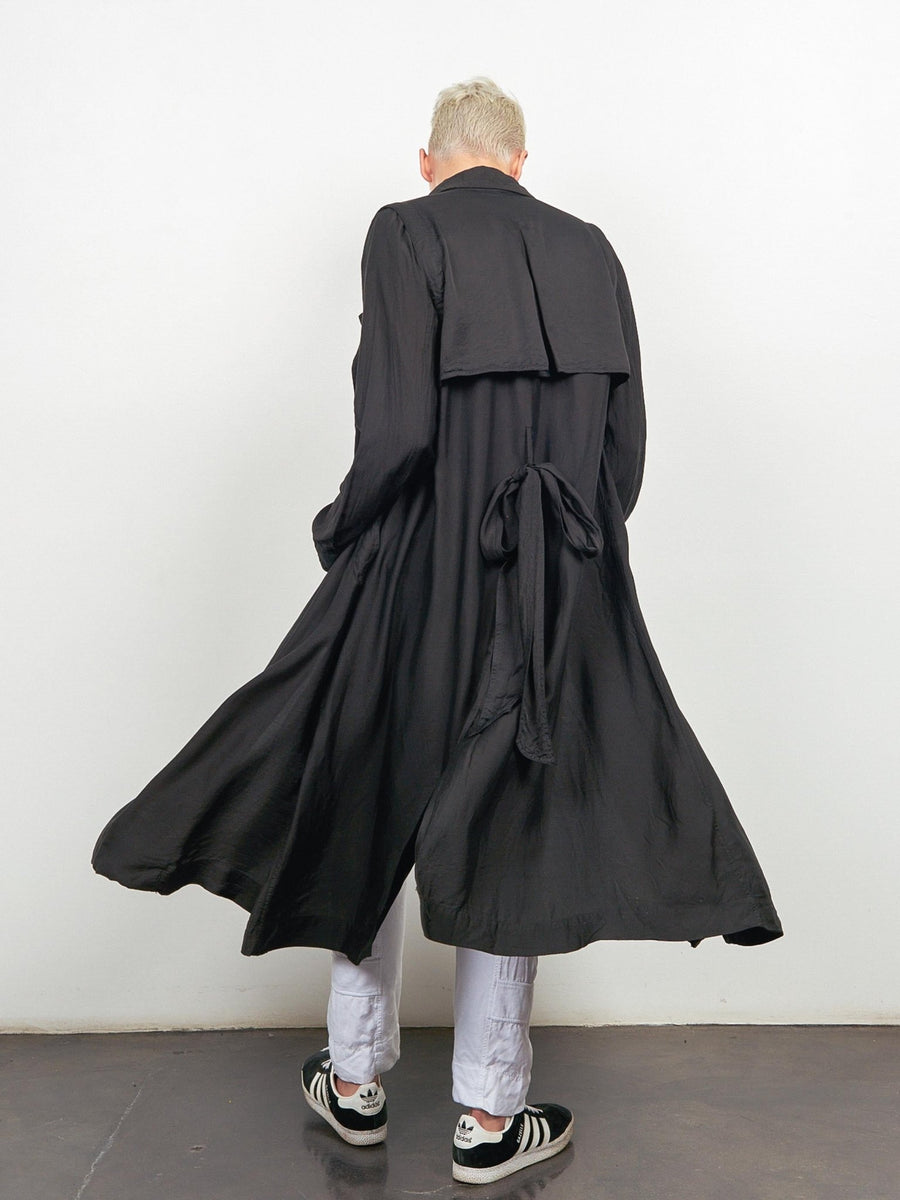 Elements Trench Coat Black. Sample - Burning Torch Online Boutique