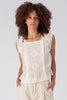 EMMA SHORT SLEEVE TOP, IVORY - Burning Torch Online Boutique