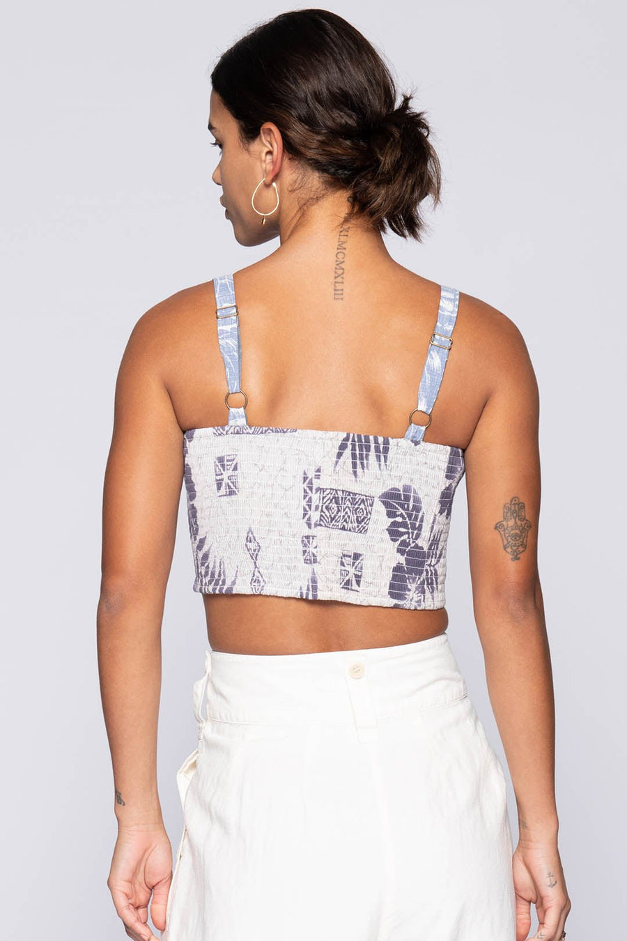 GILLIGAN UPCYCLED HAWAIIAN BRALETTE - Burning Torch Online Boutique