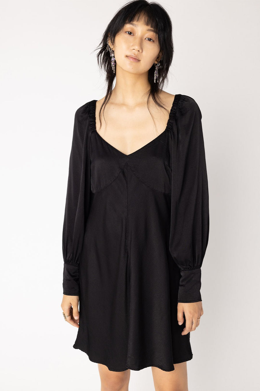 HANOVER ROMANTIC DRESS, WASHED BLACK - Burning Torch Online Boutique